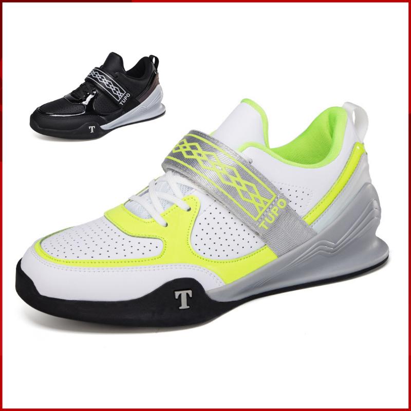 Hook Loop Style Men's Weightlifting Shoes Size 37-46 Women Squat Deadlift Shoes Strength Comprehensive Training Deadlift Shoe