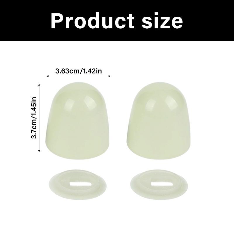652F 2/4Pcs Toilet Screw Bolt Cover Replacement Luminously Toilet Bolt Covers for Home Bathroom Accessories Enduring