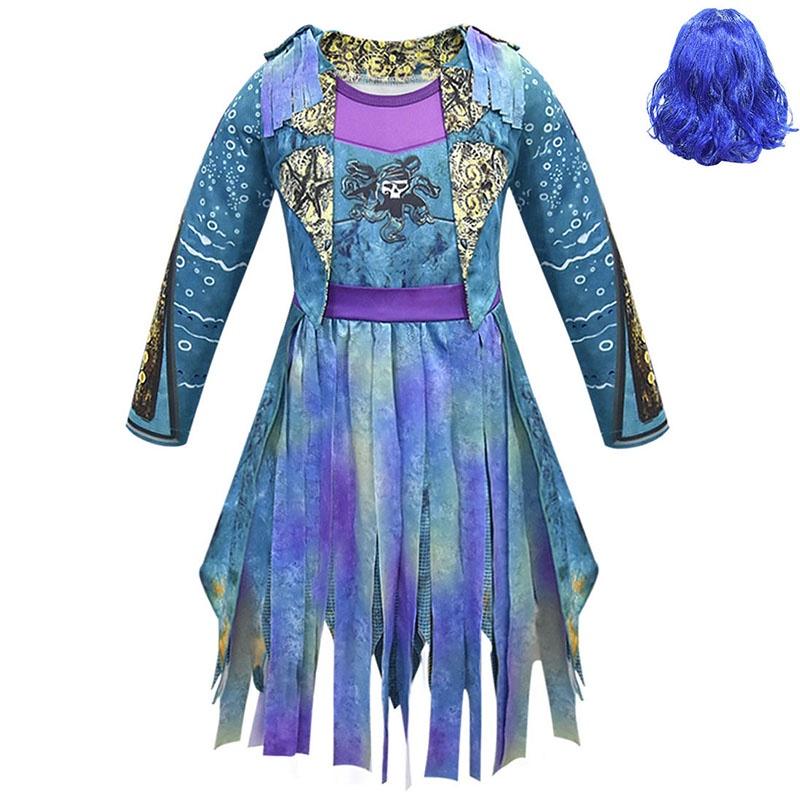 Incantevole Costume di Uma da Descendants 3 per Bambine con Tessuto Morbido e Traspirante