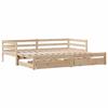 VidaXL Daybed with Drawers 90x200 Cm Solid Pine Wood, Sofa Bed, Comfortable Sofa Bed, Daybed with Drawers, 3302144