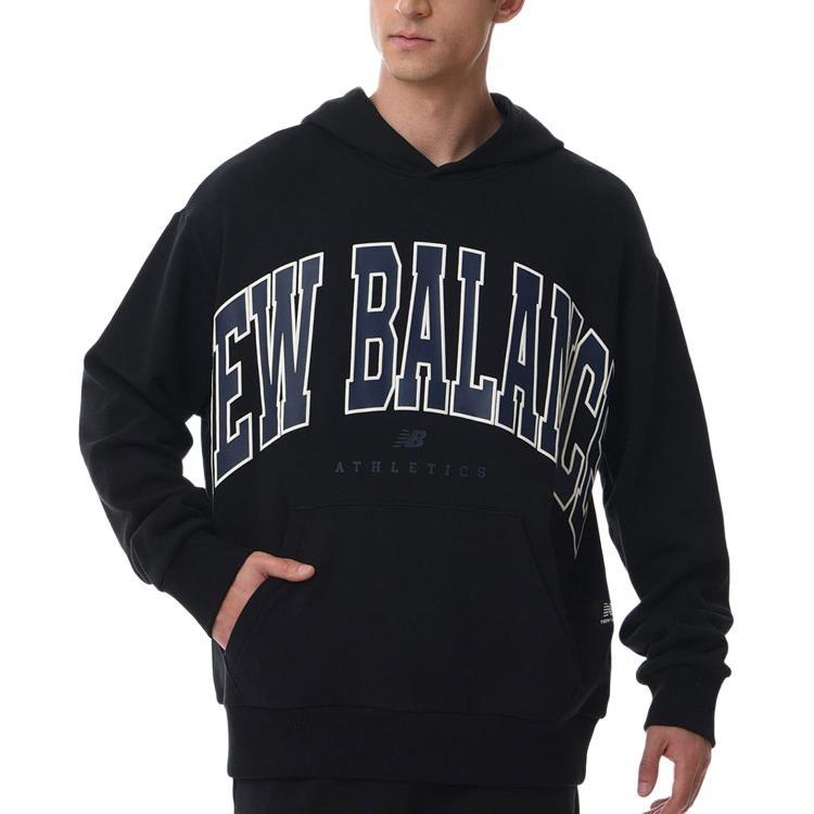 New Balance Sweatshirts Unisex Black Hooded Non Detachable Moderate Other UT31550-BK