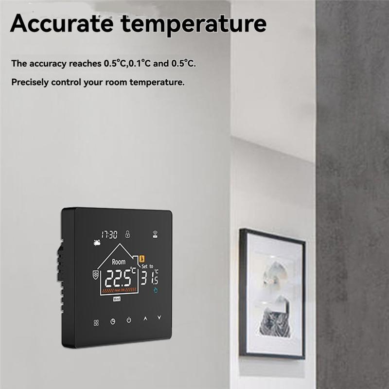 For Optimal Comfort Smart Wifi Thermostat For Underfloor Heating Featuring Adjustable Brightness And Temperature Accuracy 3A