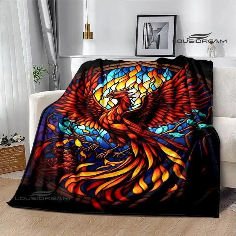 3D Phoenix Printed Blanket Flannel Warm Blankets Soft and Comfortable Blanket Bed Linings Cubre Cama Birthday Gift