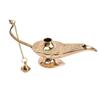 Brass Hand Crafted Metal Alladin Chirag Lamp (Golden)