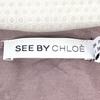 SEE BY CHLO / Long Sleeve Tight Dress / Knee-Length Skirt [Women’s 4 / M / Pink] Rayon Fabric(USED)