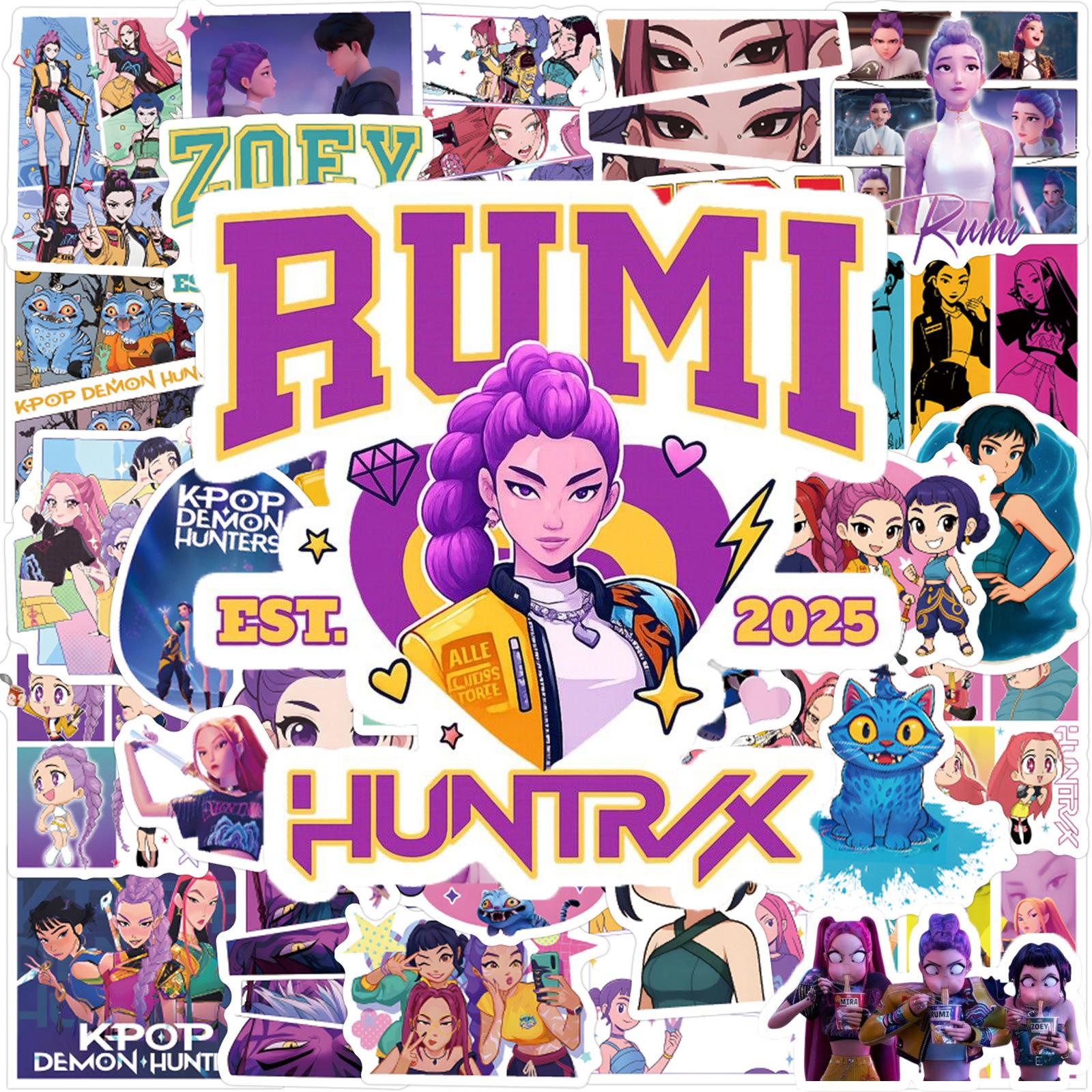 

Kawaii Anime K-pop Demon Hunter Stickers Cartoon Sealing Decals Waterproof DIY Scrapbooking Stationery Cute Sticker Gifts