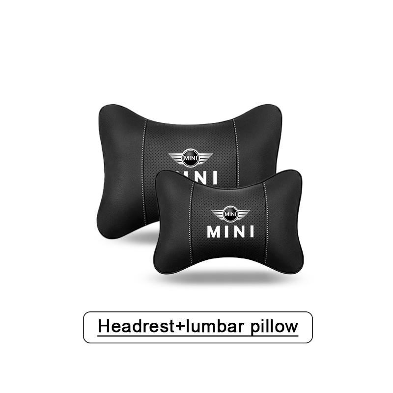 5 Color Car Headrest/Lumbar Support Car Neck PillowFor MINI Cooper R56 F56 R50 JCW Cabrio Aceman Countryman Clubman Roadster Uylez55