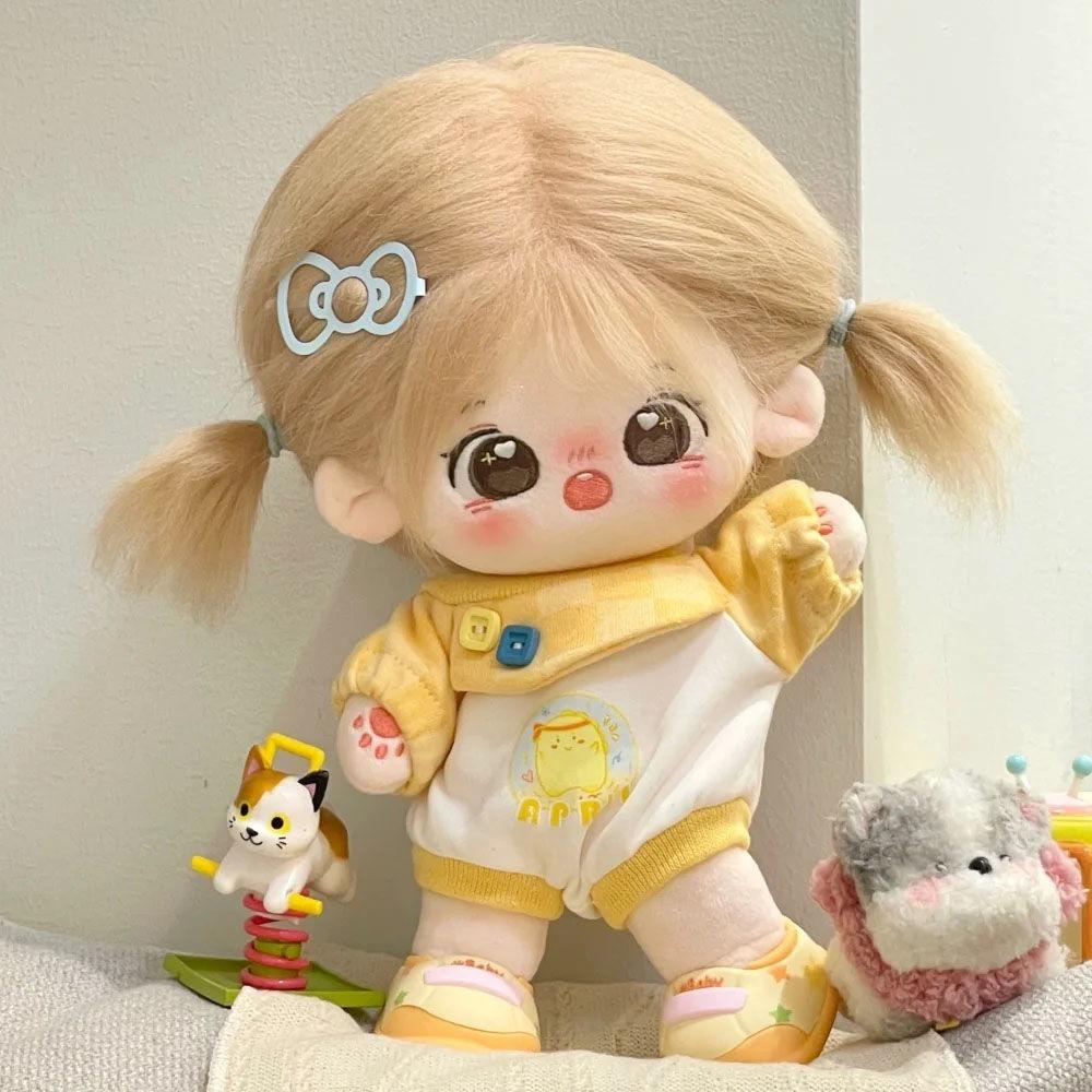 Jumpsuit Baumwollpuppenkleidung Outfit Plüschpuppenkleidung 20cm Baumwollpuppenkleidung Kindermädchenspielzeug