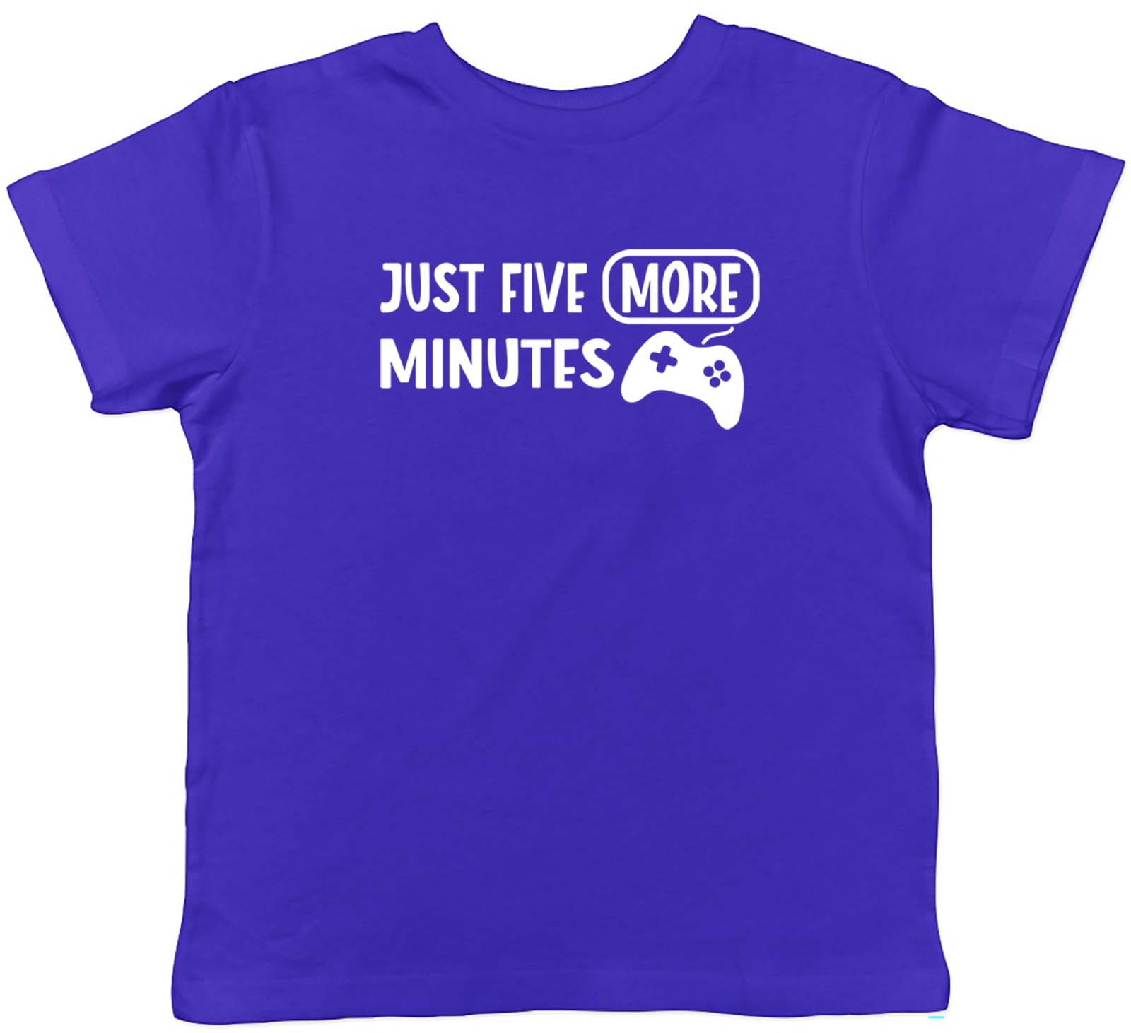 Just Five More Minutes Gamer Game Childrens Kids T-Shirt Boys Girls Gift 160