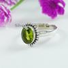 Natürlicher Peridot Ring, 925 Sterling Silber Ring, Ovaler Peridot Design Ring, Boho Ring, August Geburtsstein Ring, Geburtstagsring