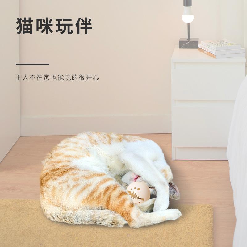New Cat Toy Combination Catnip Glitter Bell Ball Cat Self-hi Ball Scratch and Bite Pet Ball Pet Products