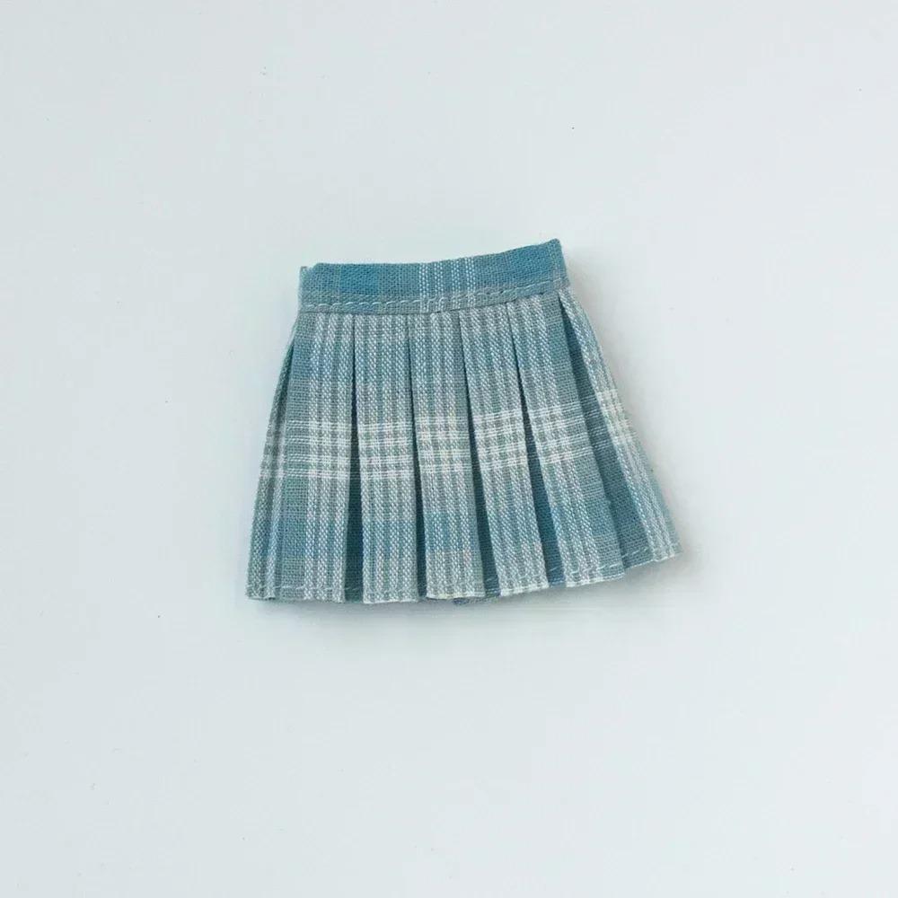 Blyth Clothes Mini skirt plaid cardigan pleated skirt student suit casual sweater jacket shirt Ymy Ob22 24 27 Doll Accessories
