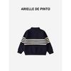 French Arielle De Pinto Boys' Knitwear Autumn and Winter Korean Style Casual Stripesd Cardigan Boys' Sweater