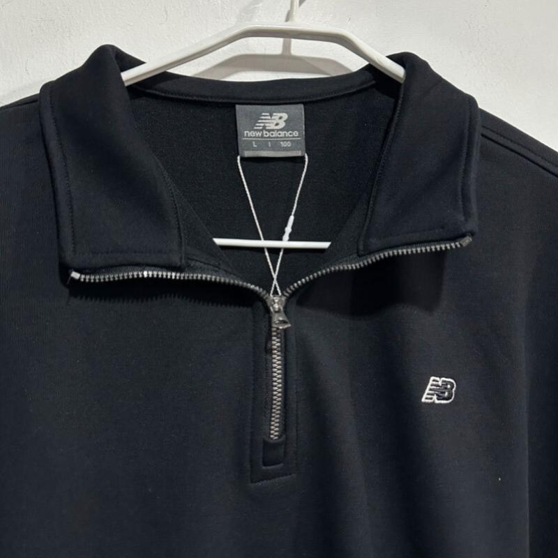 New Balance Ess Half Zip Sweatshirt Nbncg11213 Black
