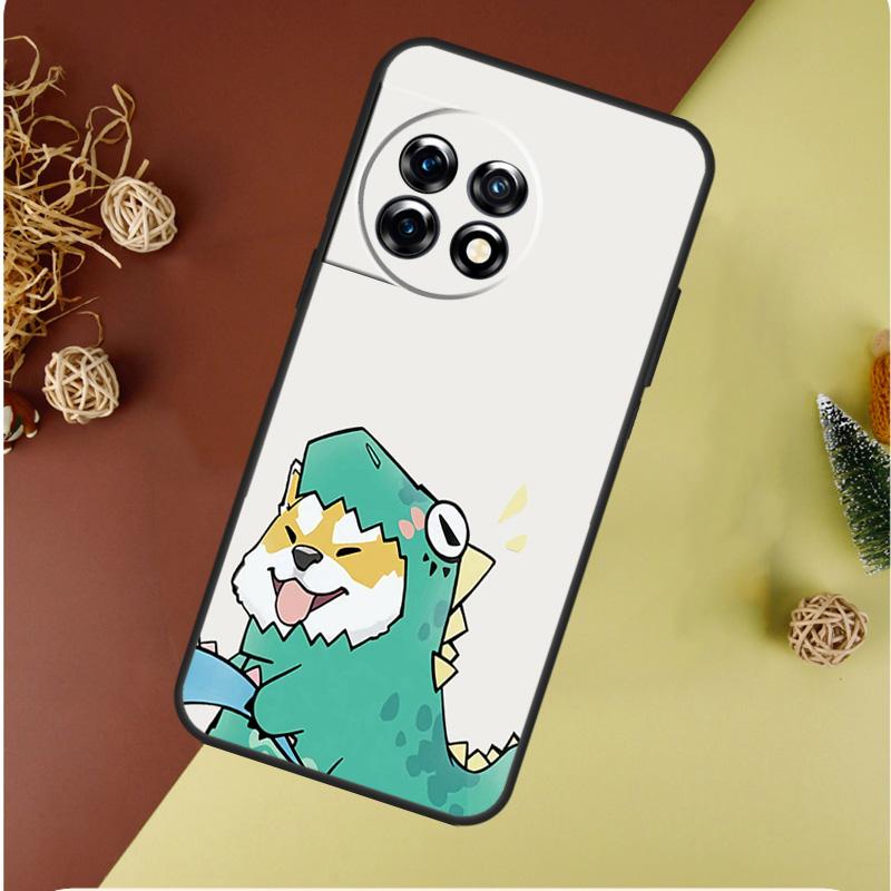 Couple Matching Cute Dinosaur For OnePlus 13 12 11 12R 13R 9 10 Pro 8T 9RT 10T 10R Nord 4 CE 2 3 Lite N20 N30 Phone Case