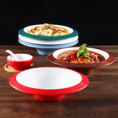 Melamine Imitation Porcelain Bowl for Soup, Meats, and Spicy Dishes