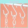 Modern Simple Plastic S Hooks Pack Of 12 With Double Hooks For Closet And Kitchen Storage