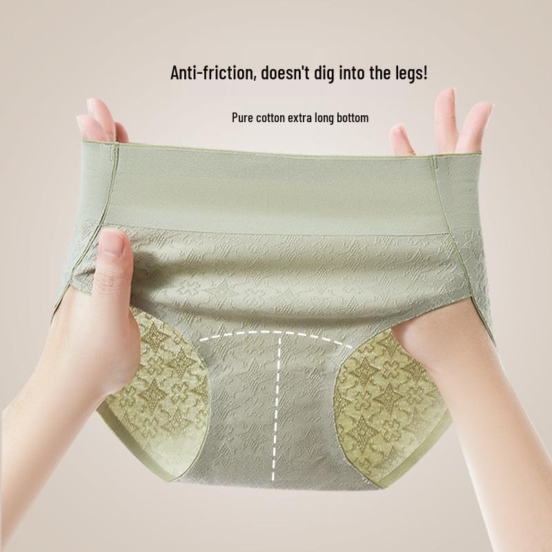 Women's Seamless Summer Cotton Panties - Antibacterial, Breathable, Thin, All-Cotton Crotch, Ideal for Teenage Girls.