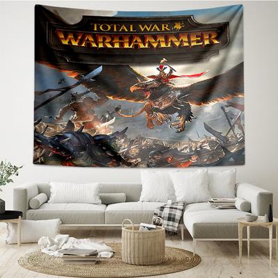 Tapeçaria Estampada Total-War, Fundo, Montagem Fácil, Ideal para Quarto, Escritório e Sala de Estar, com Decoração Estética para Pendurar na Parede.
