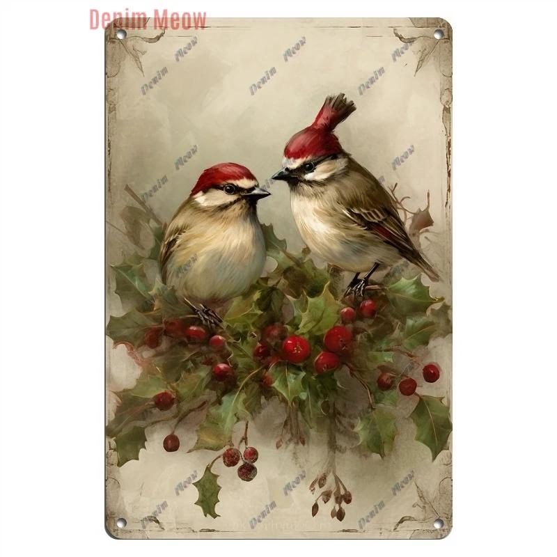 Vintage Merry Christmas Metal Tin Sign, Retro What A Wonderful World Girl, Wall Poster Jingling Bell, Home Decoration, WY297