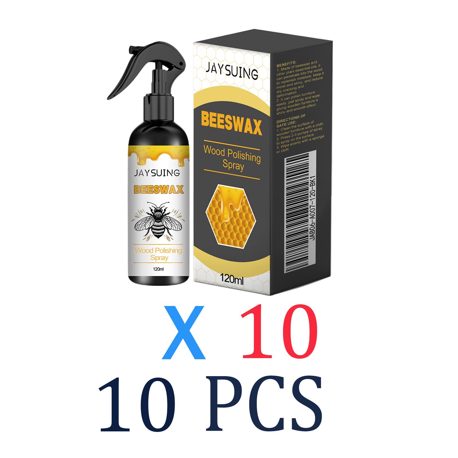 Houten Meubel Polish Bijenwas Spray Vloerreiniger Vochtbestendig Anti-scheur Houtvoedend Langdurige Bescherming 120ml 10 Pcs