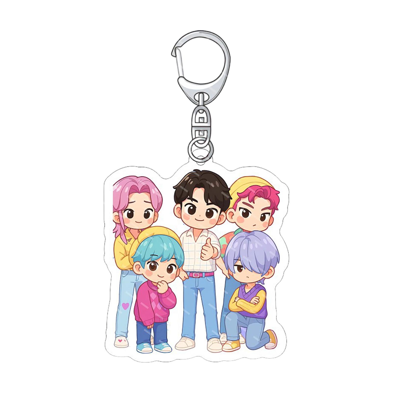 

Периферийный акриловый брелок для ключей в стиле корейского аниме от Netflix One Size