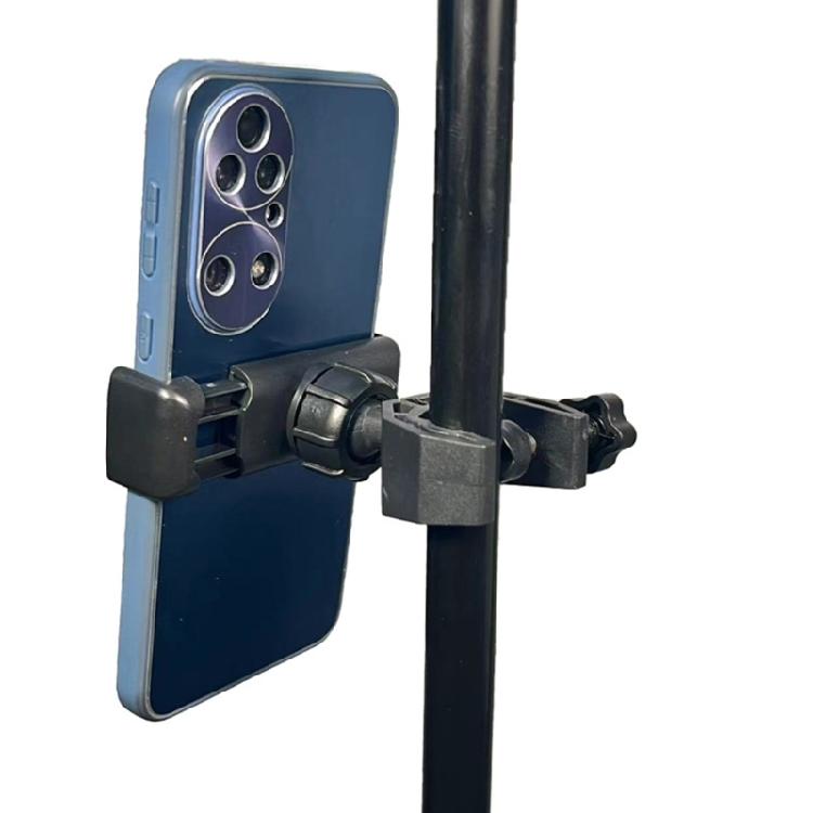 Phone Bracket with Full Rotation Capability Anti Slip Grip Phone Clamp Suitable for Musicians Streamers Video Creators