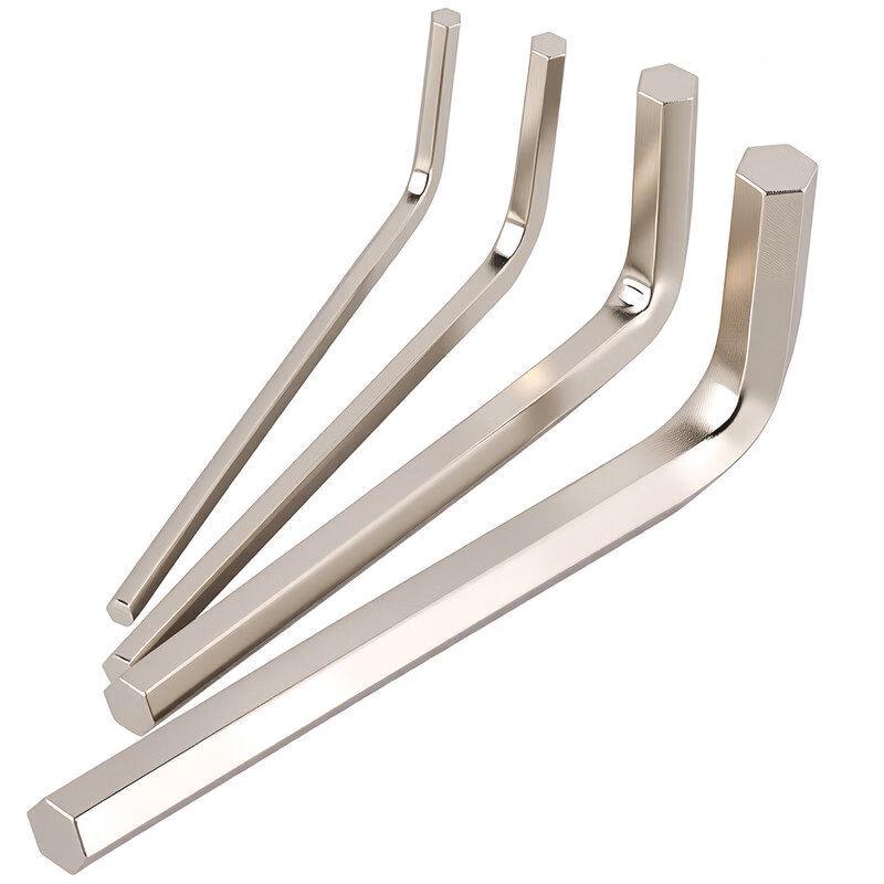 L-Shaped Hex Key Set: Single Flat Head Allen Screwdriver & Hexagonal Wrench (Metric)