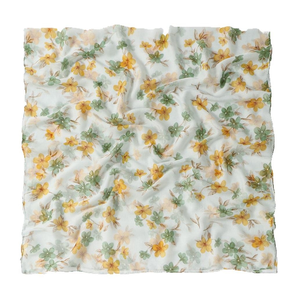 Fashionable and versatile new style Balinese floral print scarf European and American women's travel decorative shawl beach towe