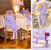 Wholesale 10/50pcs Satin Bow Sashes Wedding Chair Decor 17x275cm Ribbon Butterfly Tie Band For Christmas Birthday Party Sashes