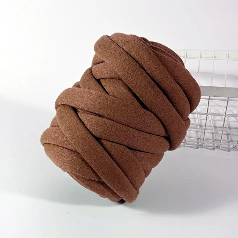 500G isländische ultradicke Wolle entkernte Baumwolle Kristall Samt Handgewebtes Material DIY Weben Handtasche Haustier Nest