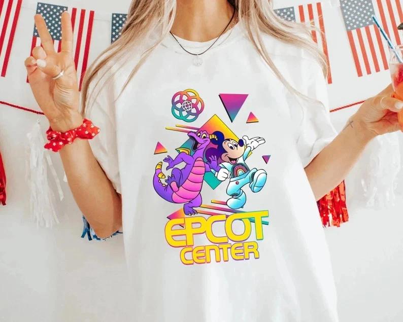 Mouse FigUnisext Astronaut 1982 Epcot TShirt Size S4XL S