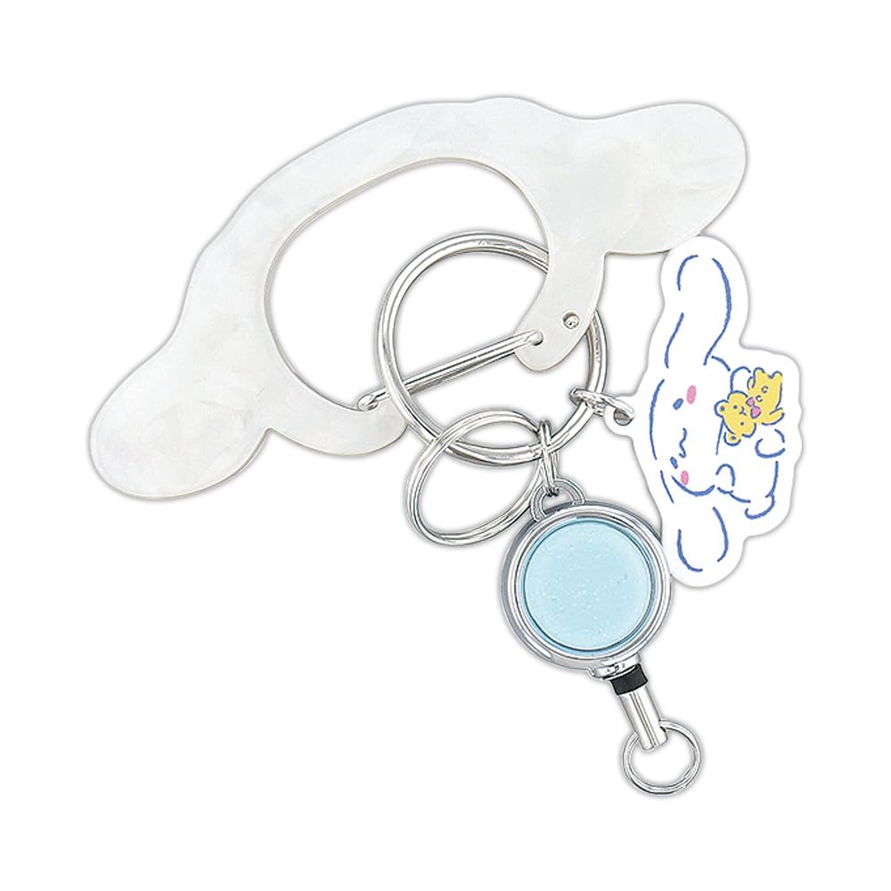 Sanrio Characters Carabiner with Cinnamoroll [FLOWERING] > Reel, LSR-G006-A