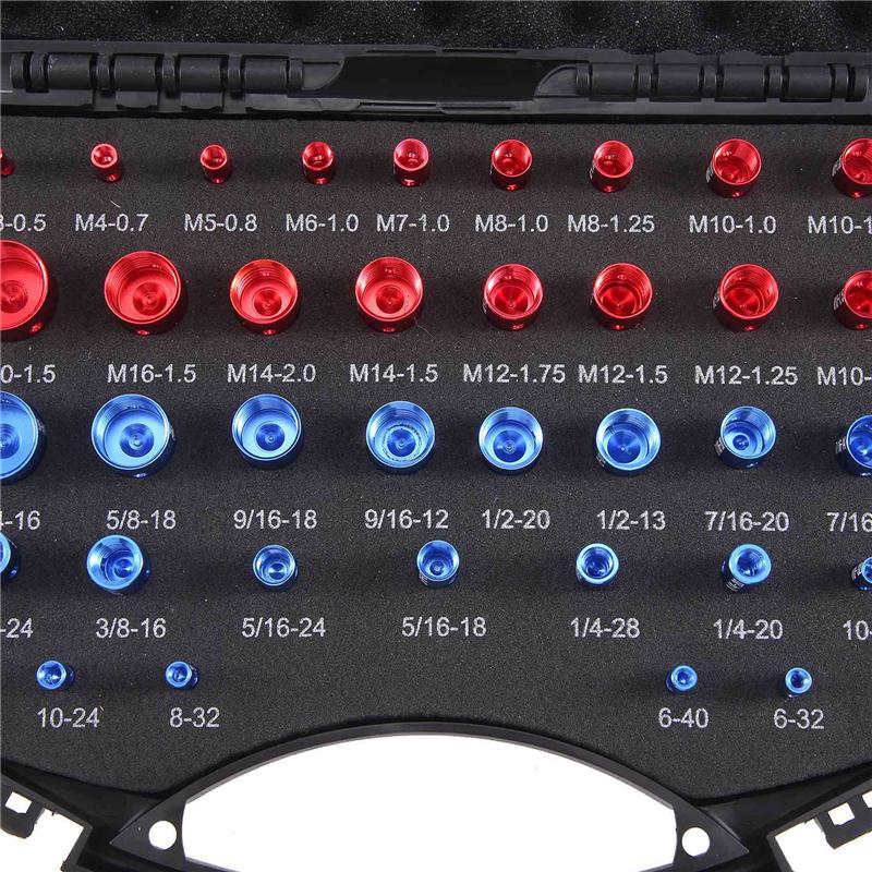 A96I-Nut And Bolt Thread Checkers Inch & Metric Nut And Bolt Identifier Gauge Set,36 Male/Female Nut And Bolt Sizing Gauges Dura
