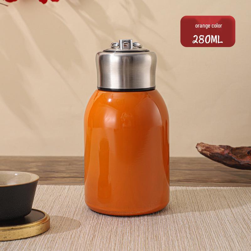 Compact Trendy Insulated Cup with Pull Ring - Convenient, Pocket-Friendly, and Stylish for Students On-the-Go
