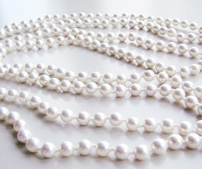 Box for You and Flower Pearl Super Long 2 Meters In [Jewelry Me] Necklace/7mm Type, Necklace, <Made Japan> [Gift Wrapped]