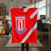 Stoke City Football Club Flanelldecke mit Aufdruck, Hohe Qualität, Bequem für alle Jahreszeiten, Heimdekoration, Wärme und Komfort