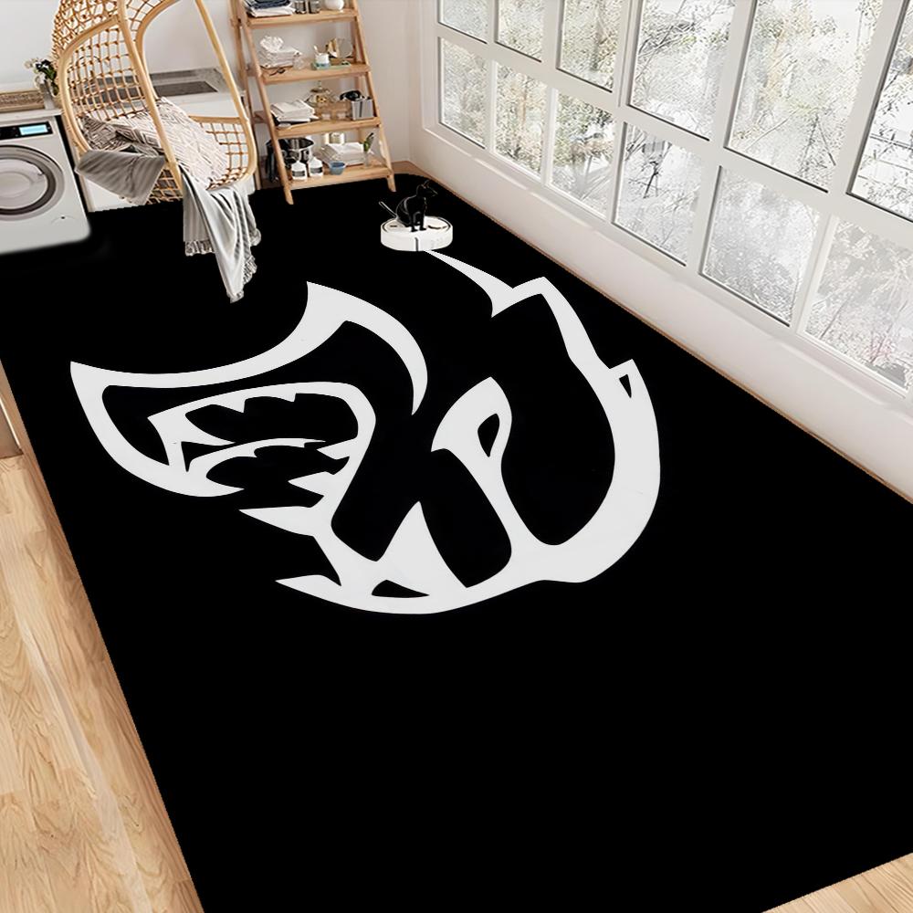 SRT Hellcat Demon Dodge Fußmatte Nordischer Stil Haustürmatte Badezimmer-Toilettenmatten Schlafzimmer Hotel Dekorationsmatte