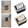 Strong Steel Ground Power Outlet with Spring Loading Popup Mechanism Corrosion Resistant Floor Port US Compatible
