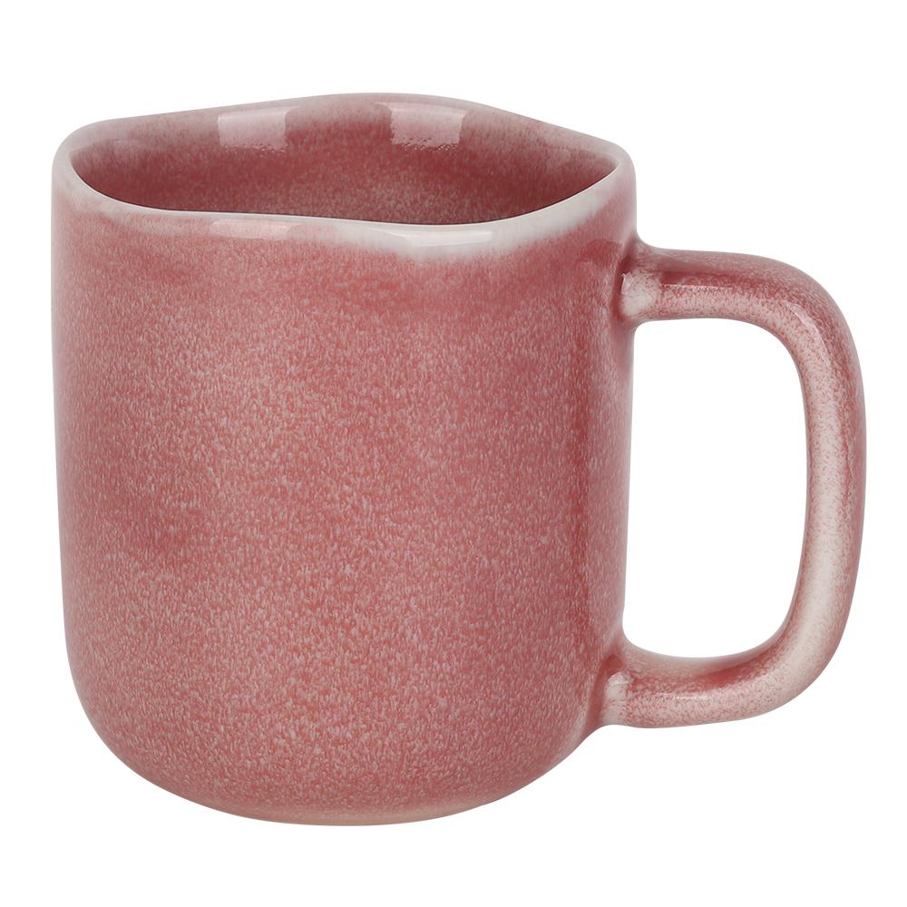 

SHUNXIANG Porcelain CoffeeCupSingle14oz/440mlPorcelainCoffee Cup with Large Handle for Latte Cocoa Tea Holiday Gift Microwavable One Size красный