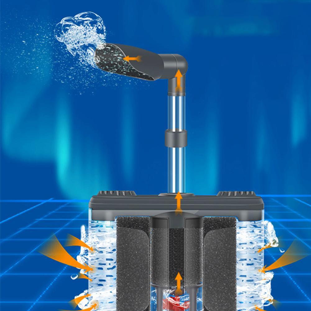 Fish Tank Filters Internal Aquarium Filter 2 Pressure Adjusting Switch Sponge Internal