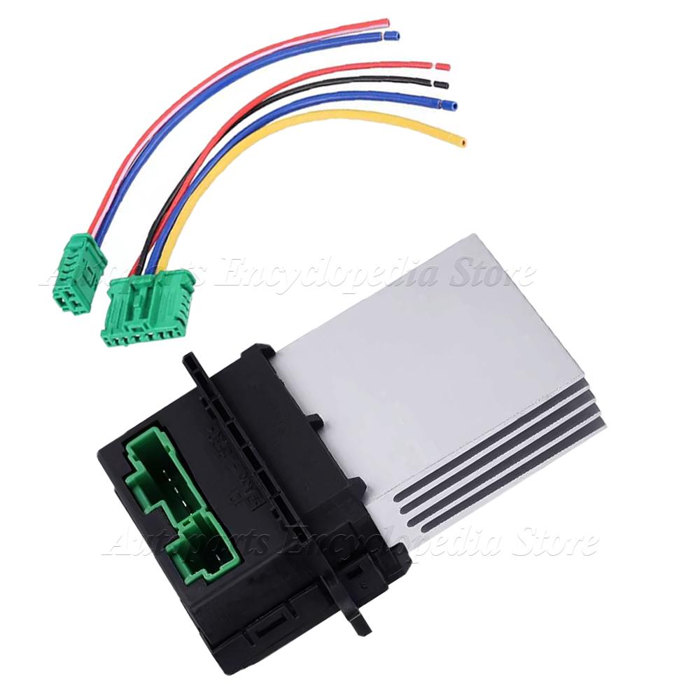 7701207718 For Nissan Tiida Livina Citroen Peugeot Renault 27150ED70A Blower Motor Heater Fan Resistor and Connector/Wire 6441L2