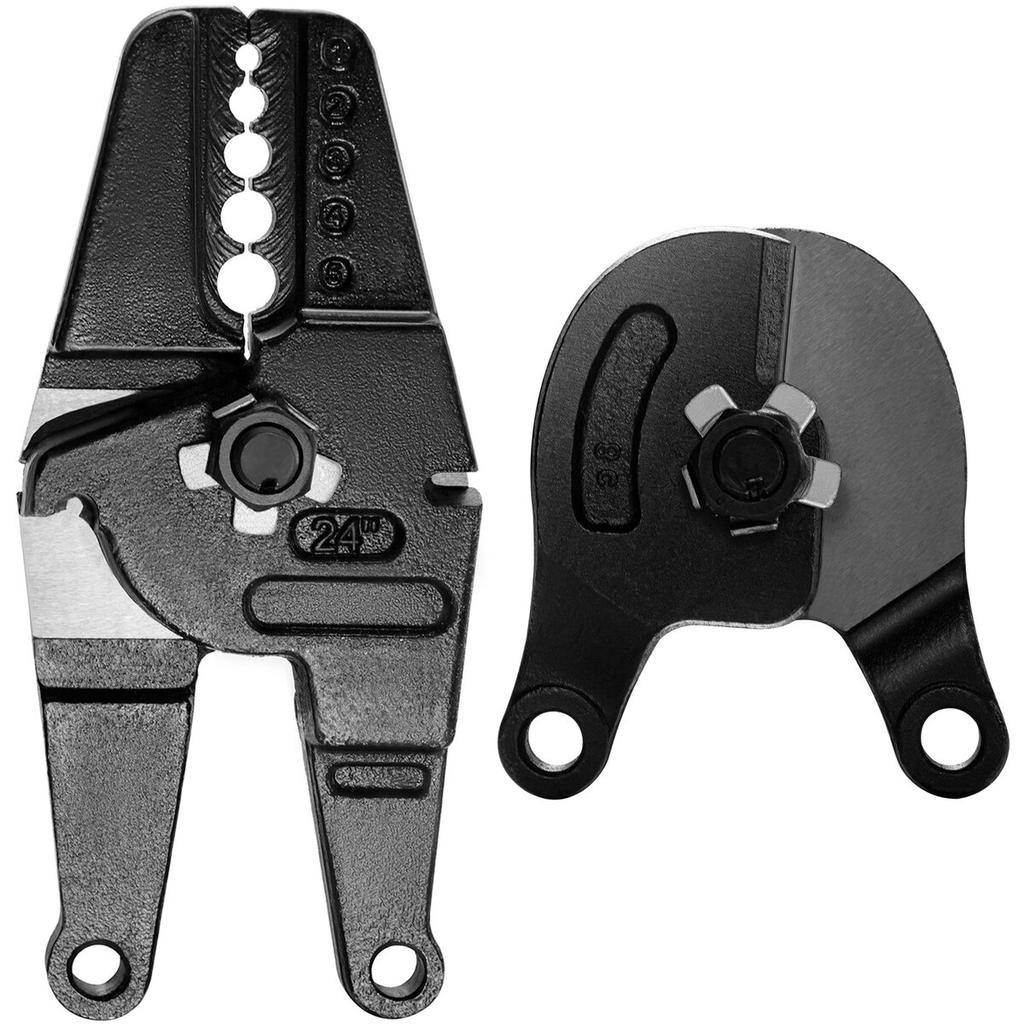 Bench Swager Tool 24\" Wire Rope Swaging Tool with Crimper Cable Bolt Cutter Head Bench Crimper 1/16\"-3/16\" Aluminum/Copper Sleeves Bench Cable