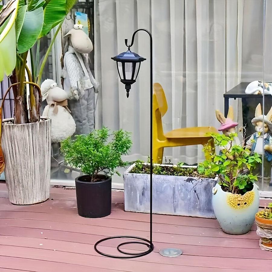 1pc Shepherd Hook Bird Feeder Pole Premium Metal For Hanging Solar Lights Bird Feeders Mason Jars Christmas Lights, Lanterns