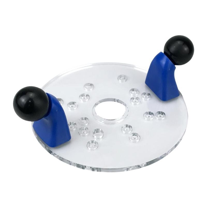 

652F Trimming Router Base with Double Handles Router Fixed Base Guide for Woodworking Carpentry Clear Acrylic Base Plate China Mainland