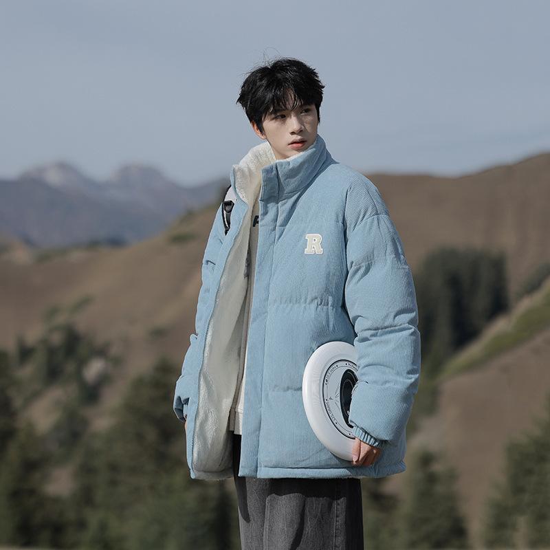 Corduroy Cotton Jacket for Men and Women, Winter Jacket for Korean Style Cotton Jacket for Thickened Couples