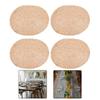Handwoven oval table mats set of 4 with heatproof coaster grass placemats for kitchen home and party table protection