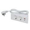 Recessed Socket 2 Outlets with PD20W USB C USB A Port Embedded Furniture Power Strip 1.5m Cord
