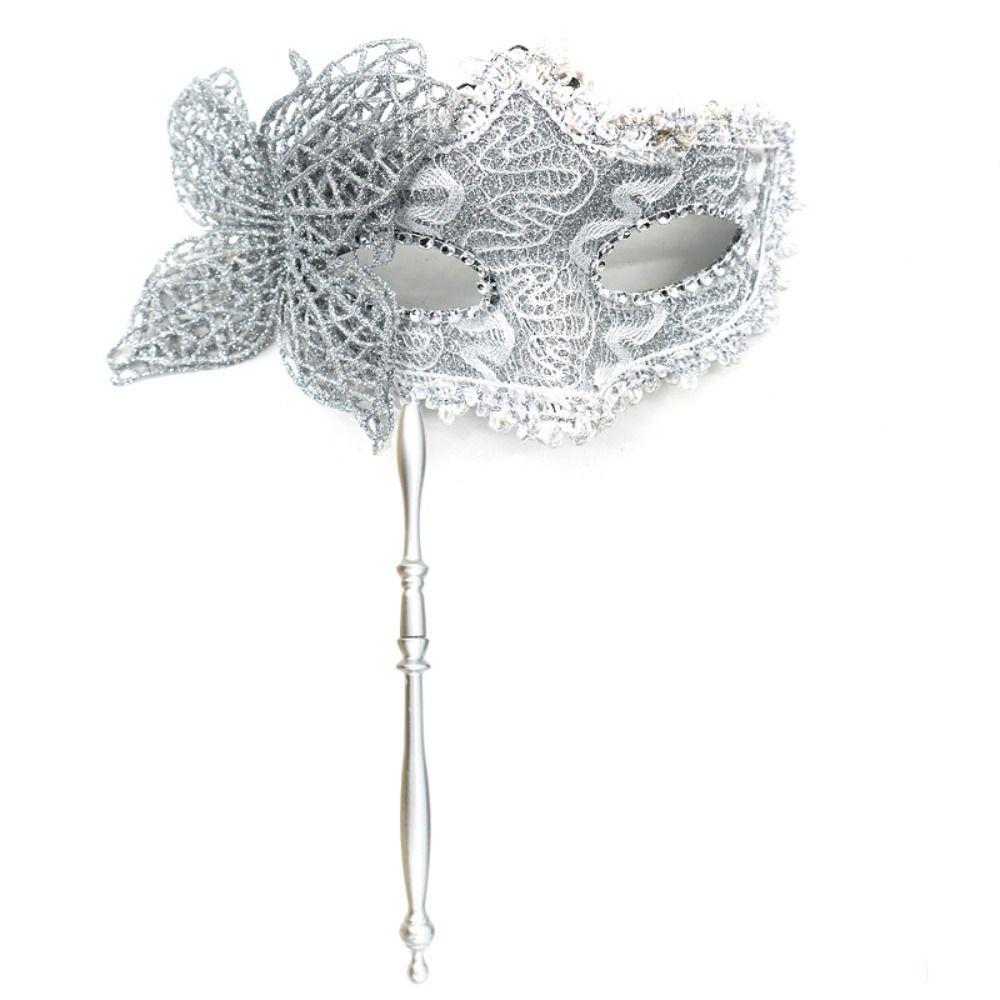Halloween Dressing Butterfly Hand Hold Mask Party Face Mask  Halloween Prop Accessories