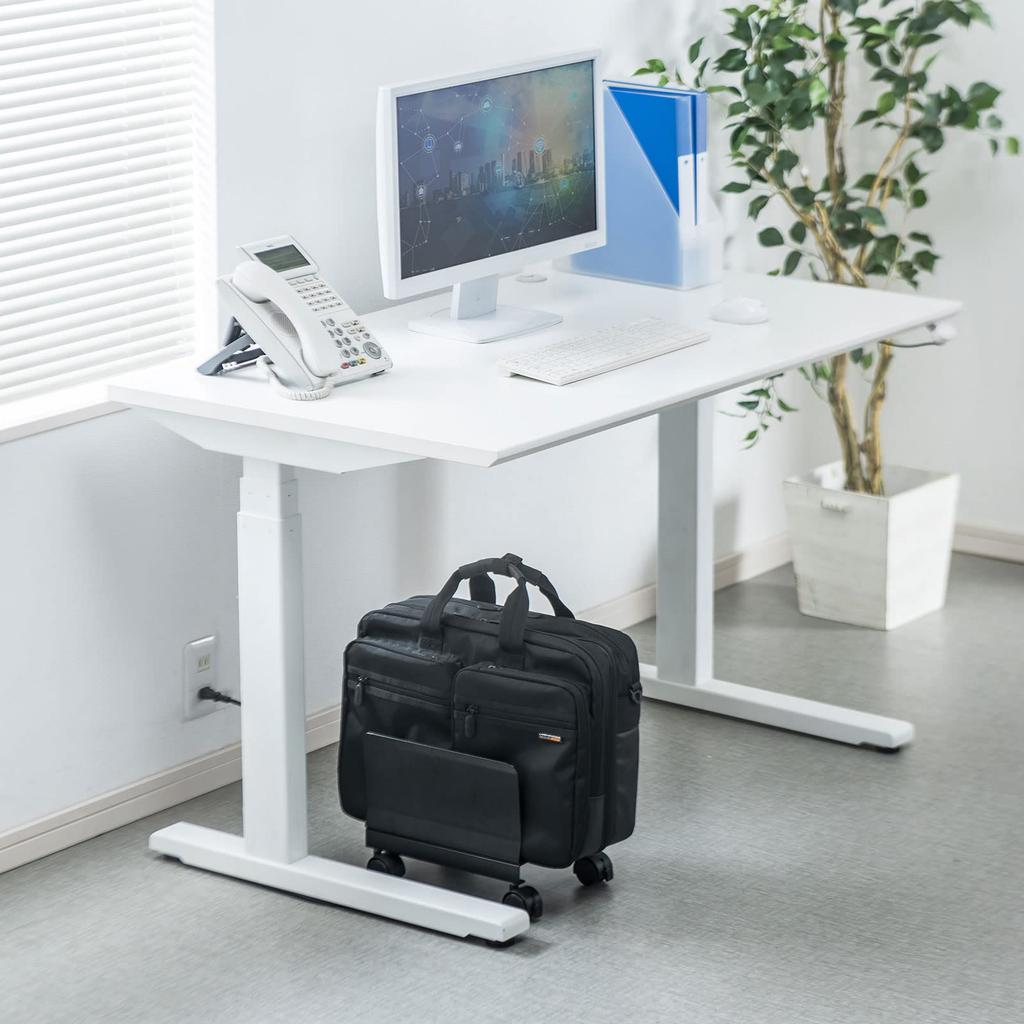 SANWA SUPPLY Wheeled Bag Stand (Black) BAG-STN001BKN